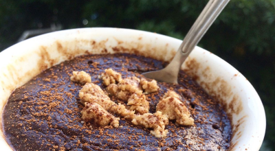 Brownie sem farinha de micro-ondas