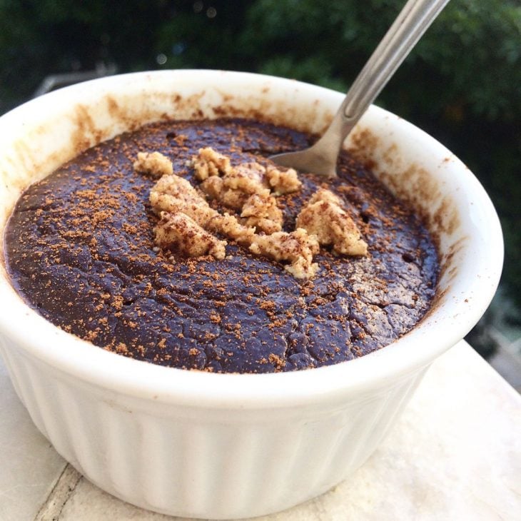 Brownie sem farinha de micro-ondas