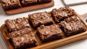 Brownie simples com casquinha