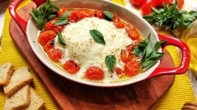 Burrata gratinada