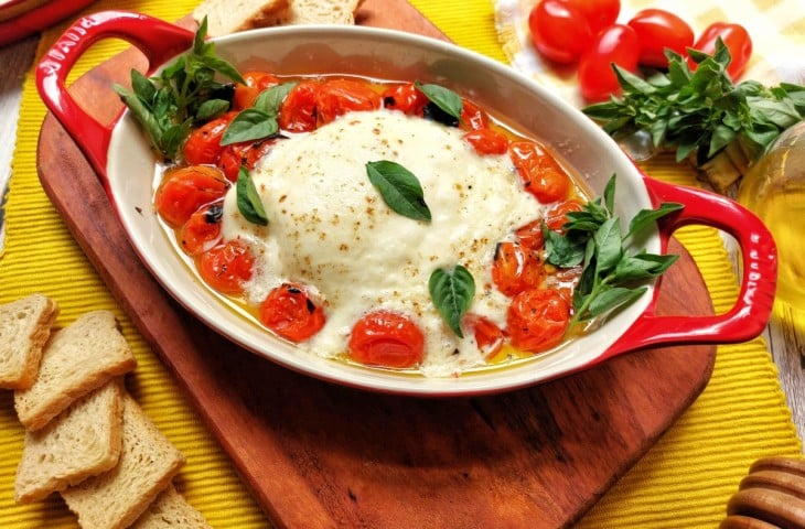 Burrata gratinada