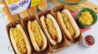 Cachorro-quente com molho cremoso