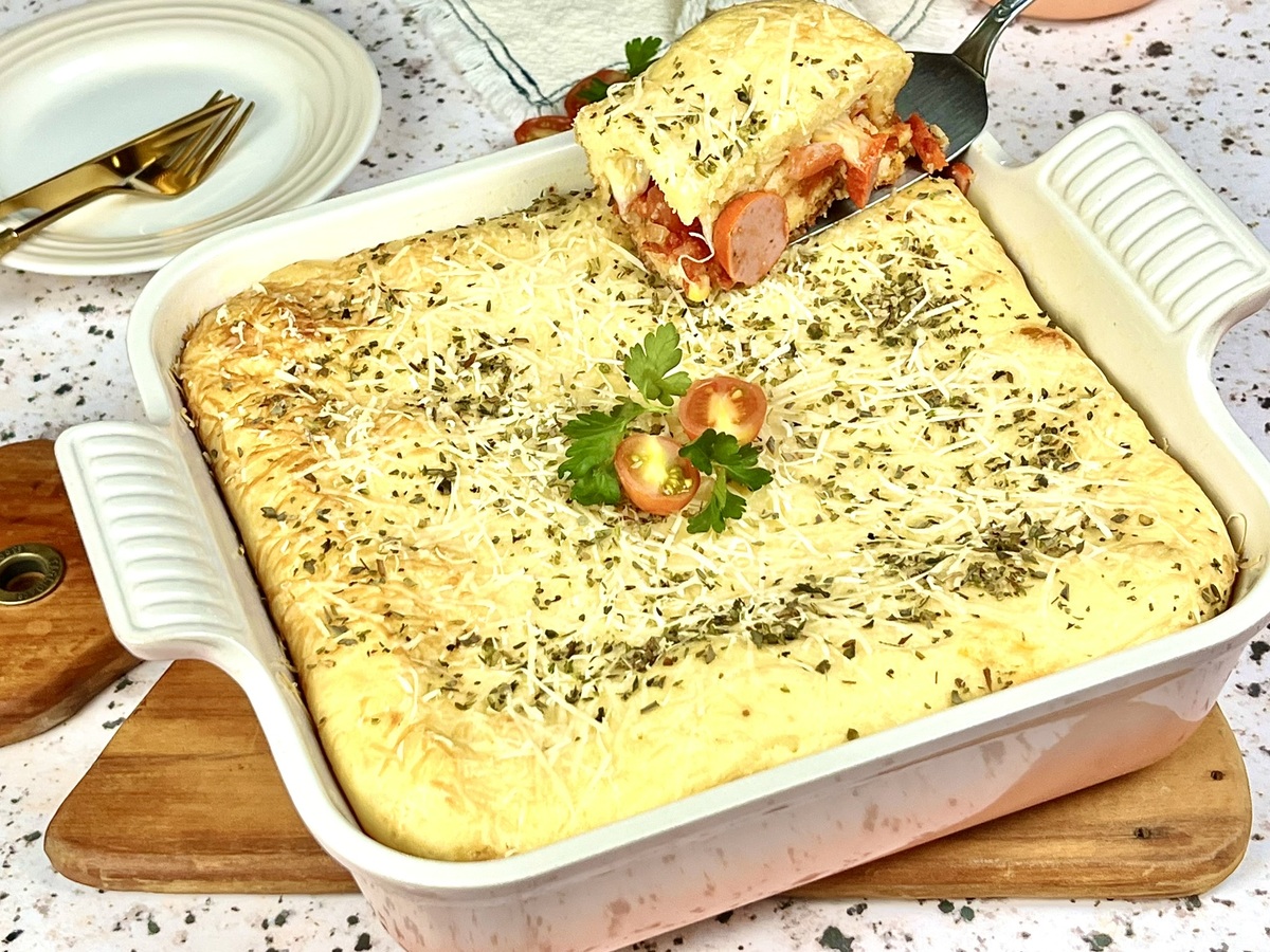 Cachorro-quente de forno fofinho