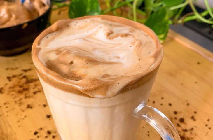 Cafe cremoso gelado
