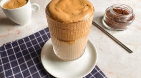 Café cremoso sem açúcar