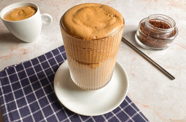 Café cremoso sem açúcar