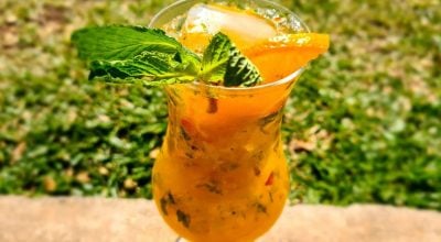 Caipirinha de tangerina com pimenta