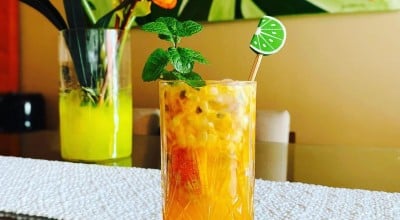 Caipivodka de limão com maracujá