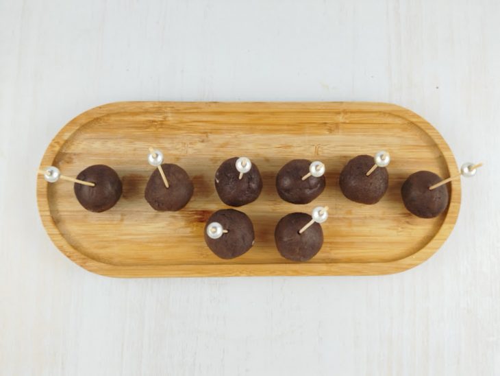 Cakes pop saídos do congelador.