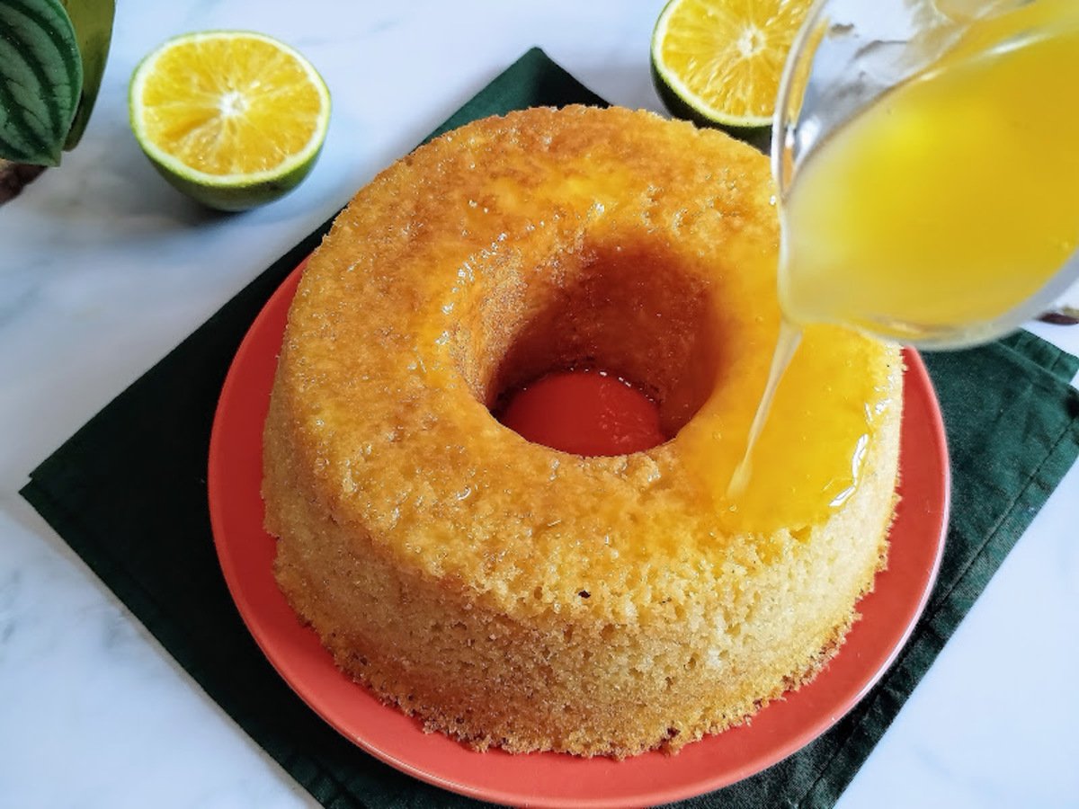 Calda de laranja para bolo