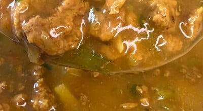 Caldo de carne moída