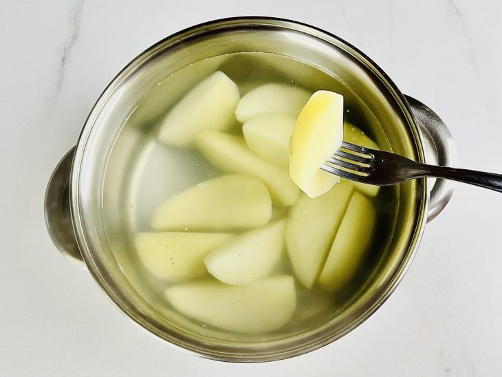 batata cozida.,