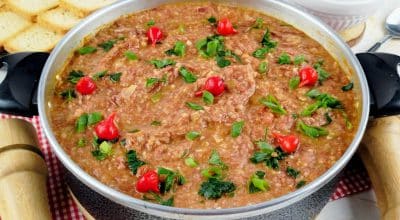 Caldo de inhame com carne-seca