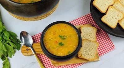 Caldo de kenga com calabresa e bacon