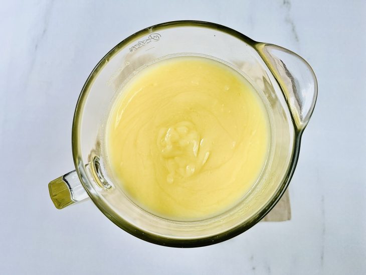 caldo de mandioca batido no liquidificador
