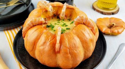 Camarão na moranga simples e rápido