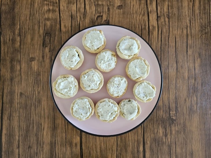 Canapés de ricota com azeitona - Passo a Passo