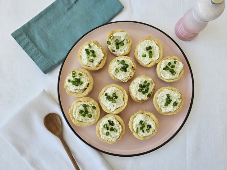 Canapés de ricota com azeitona - Passo a Passo