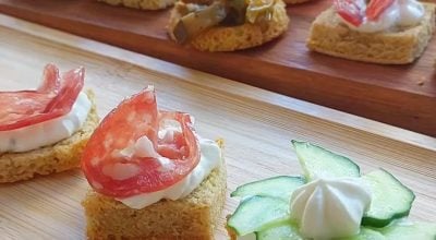 Canapés sem glúten