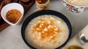 Canjica com leite de coco