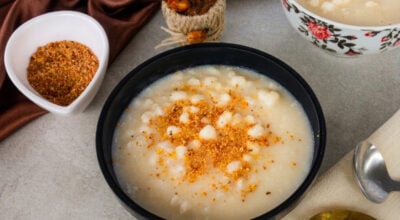 Canjica com leite de coco