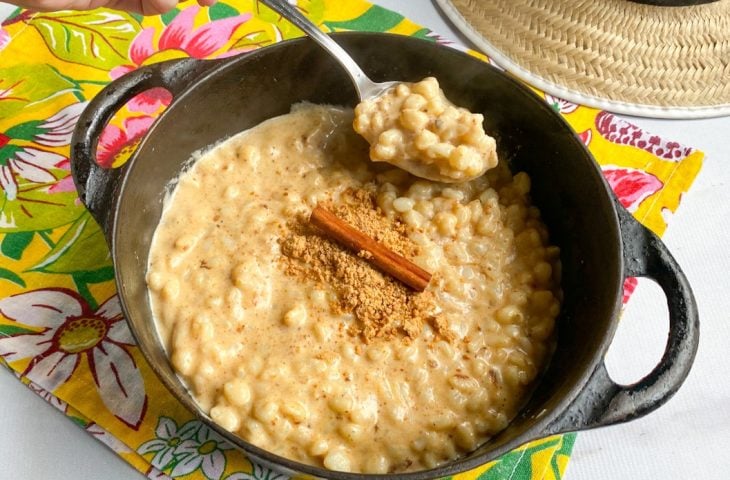 Canjica com paçoquinha