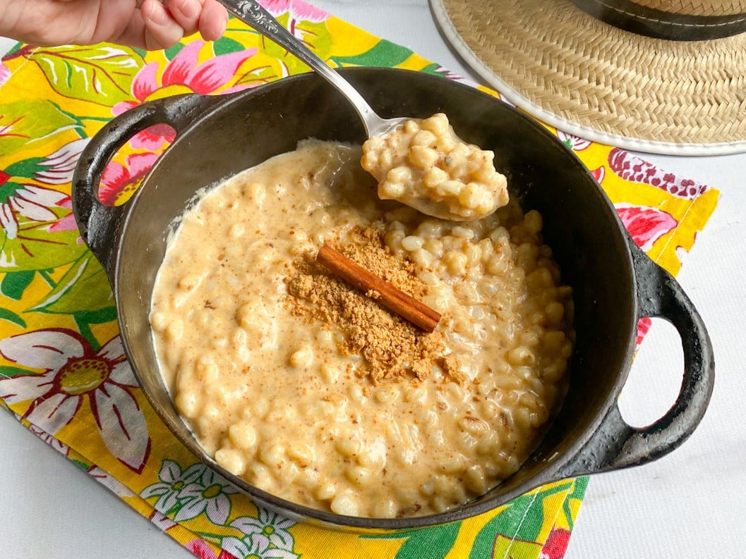 Canjica com paçoquinha
