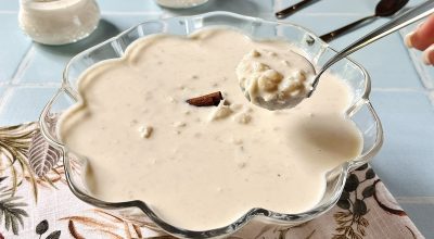 Canjica cremosa branca