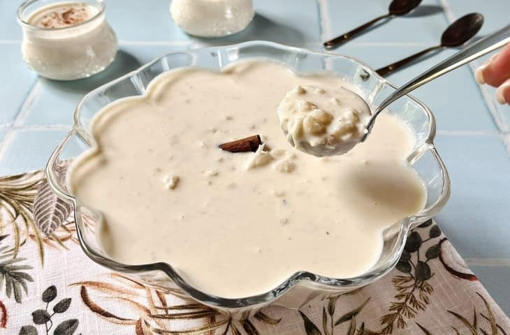 Canjica cremosa branca