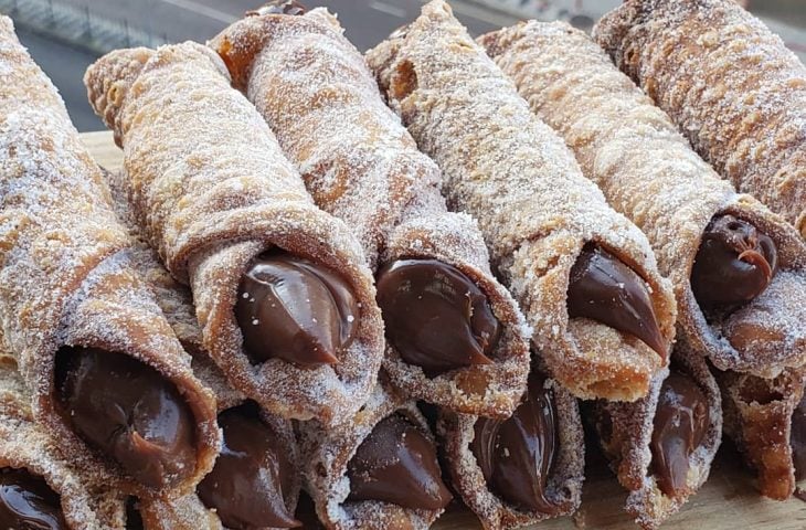 Cannolis de chocolate