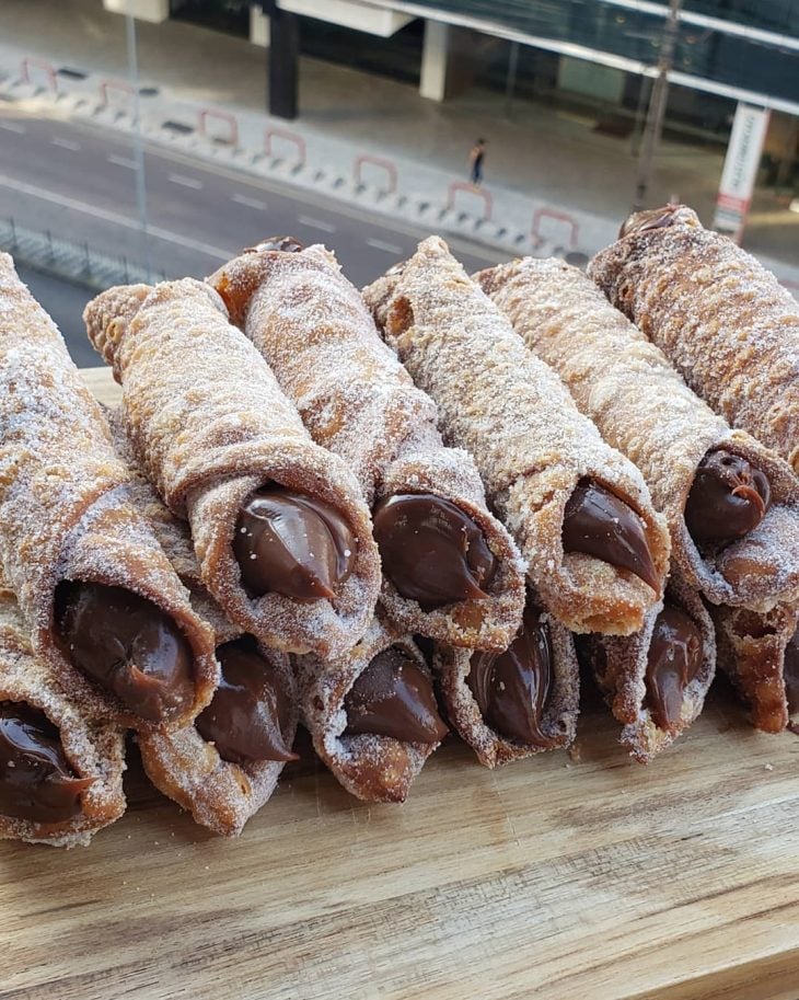 Cannolis de chocolate