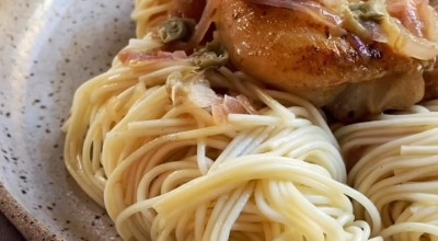 Capellini com peixe