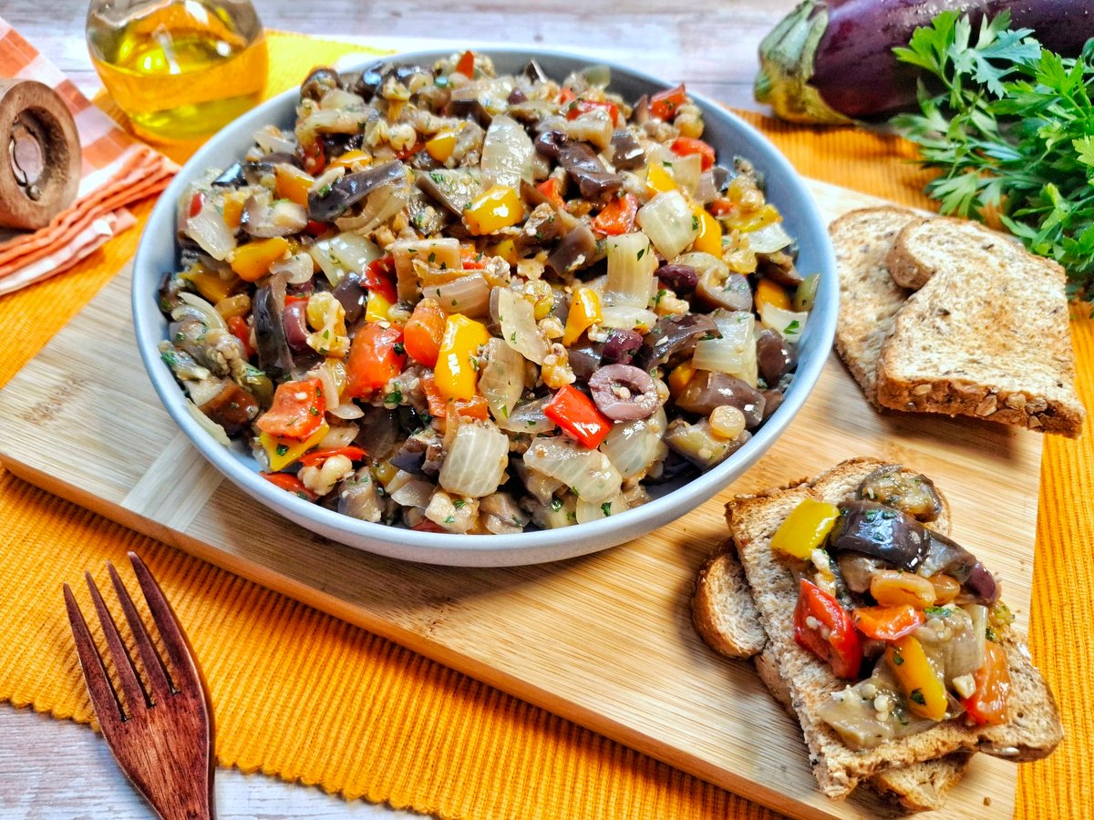 Caponata de berinjela ao forno