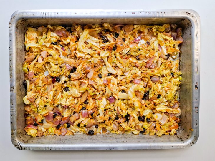 Caponata saída do forno pronta.