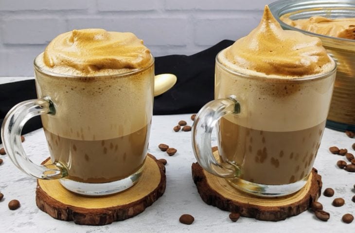 Capuccino cremoso de batedeira