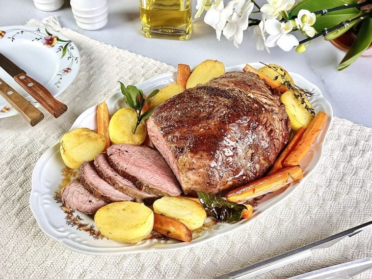 Carne assada finalizada.