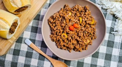 Carne de soja simples