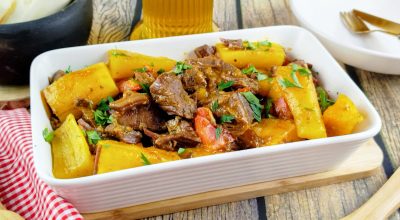 Carne de sol com mandioca