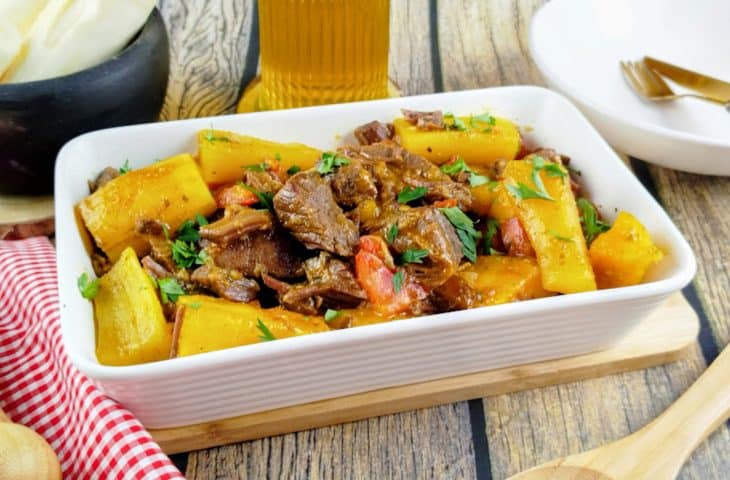 Carne de sol com mandioca