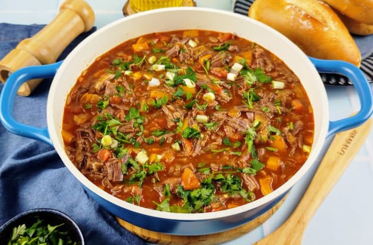 Carne louca com miolo de acém