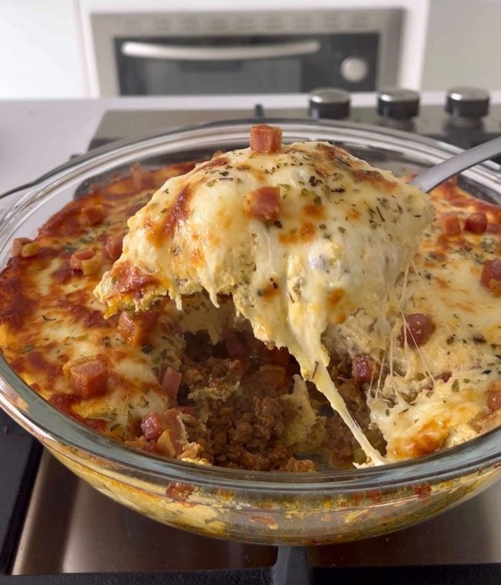 Carne moída com creme de milho