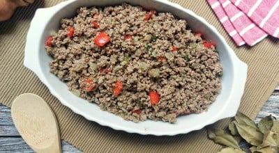 Carne moída com pimentão