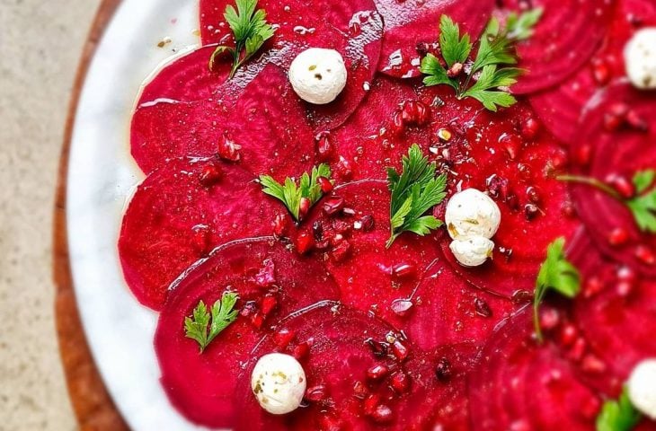 Carpaccio de beterraba