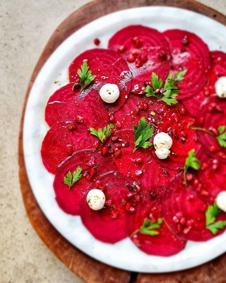 Carpaccio de beterraba