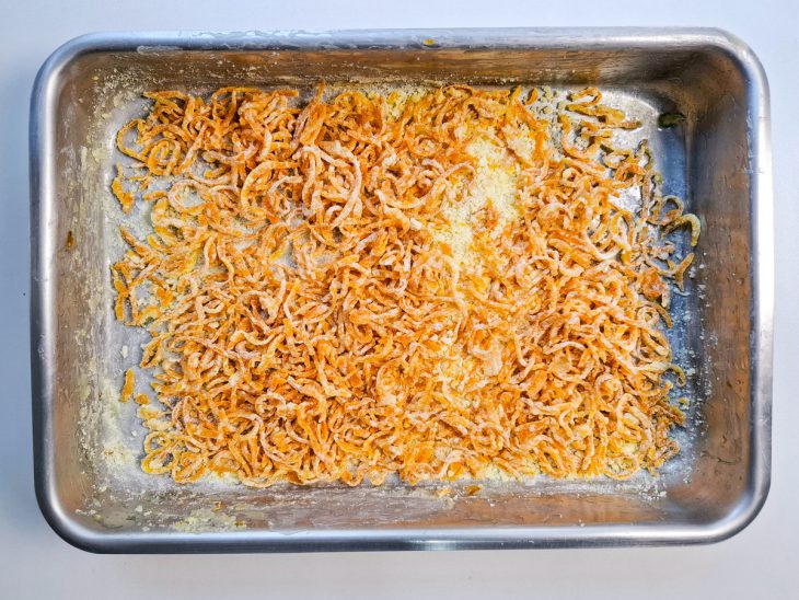 cascas de laranja cristalizadas finalizadas.