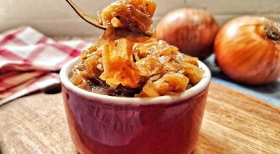Cebola caramelizada fácil e rápida