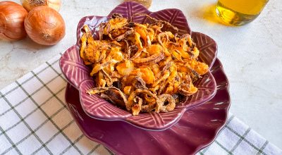 Cebola crispy na air fryer