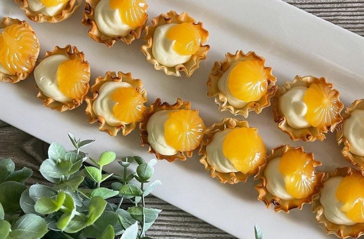Cestinhas de mascarpone com lemon curd