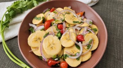 Ceviche de banana-da-terra