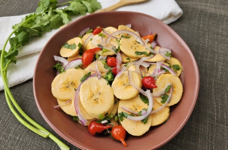 Ceviche de banana-da-terra